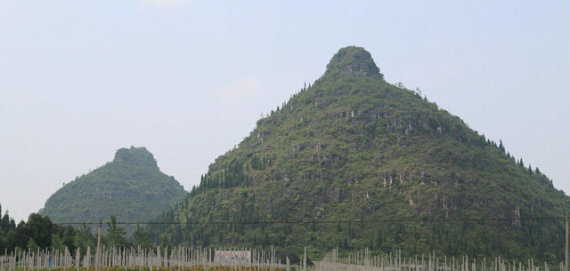 贞丰县.双乳峰像这样协调、逼真的双乳山峰，在中国绝无仅有，在世界
