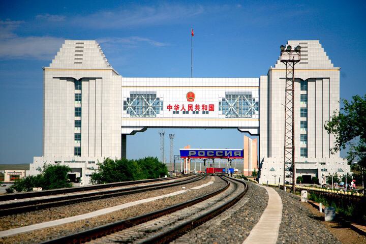 满洲里国门景区