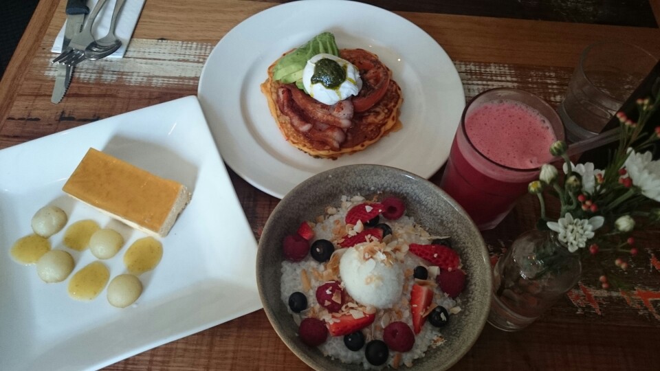 puff pastry special dessert, corn cakes and coconut tapioca