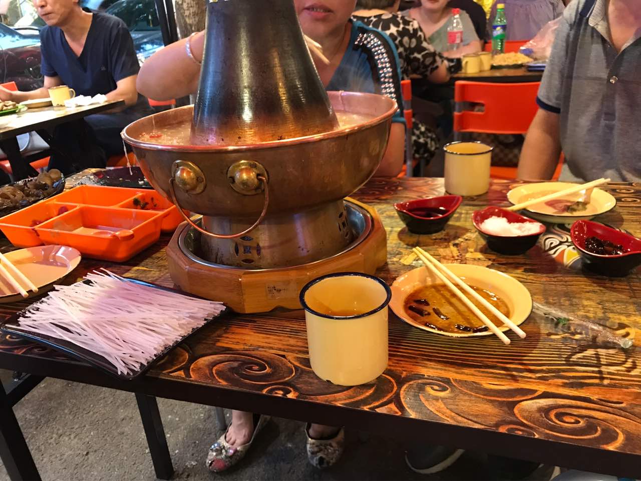 小窝头炭火铜锅