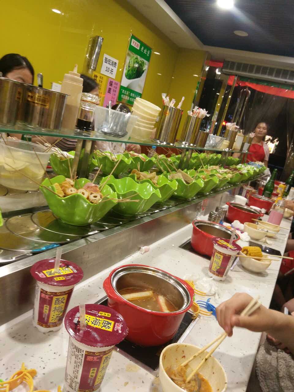 2021老北京旋转小火锅美食餐厅,好吃每天晚上晚上下班都要来吃 【去