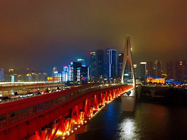 重庆洪崖洞夜景 携程氢气球