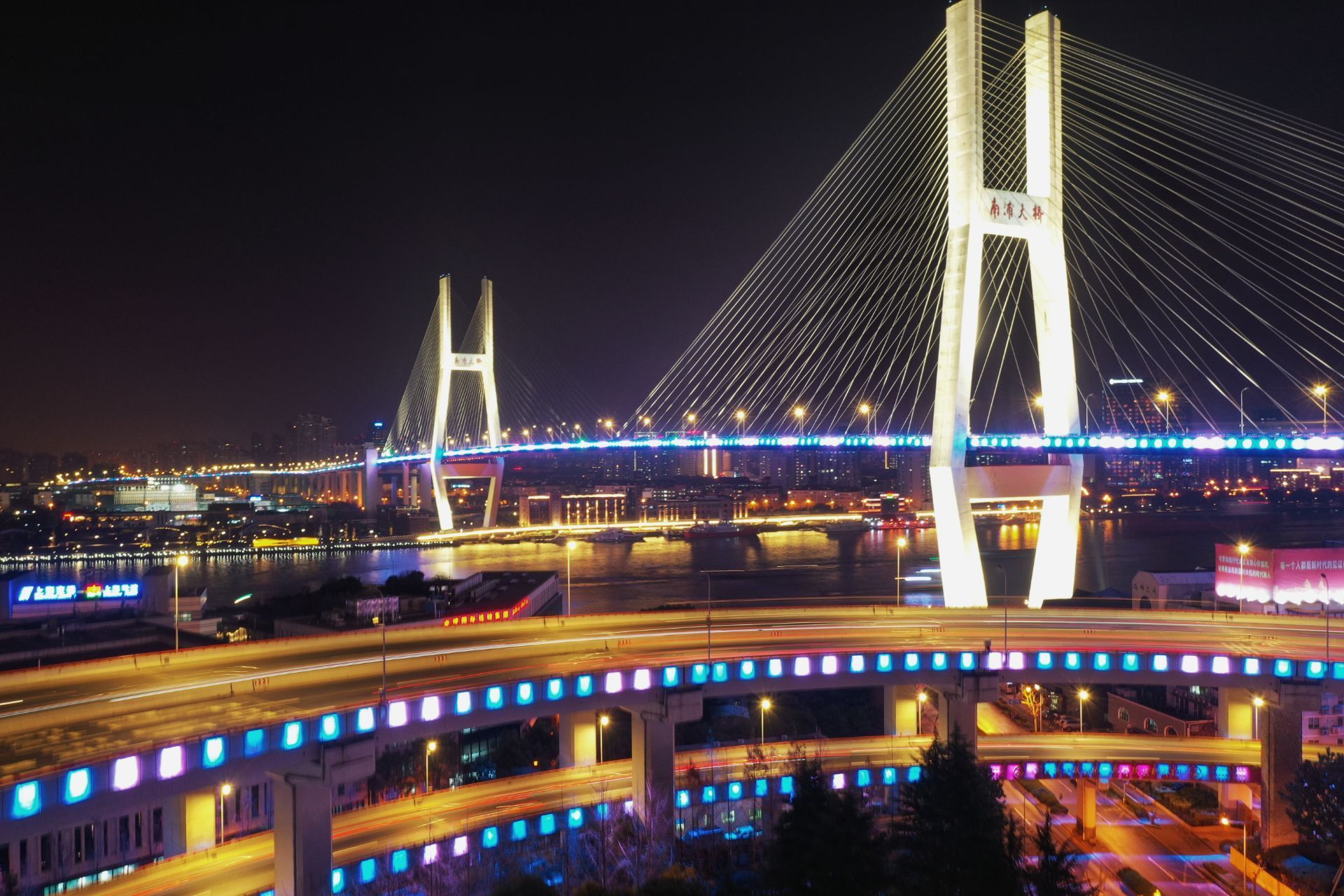 南浦大桥夜景拍摄高清图片下载-正版图片500363235-摄图网