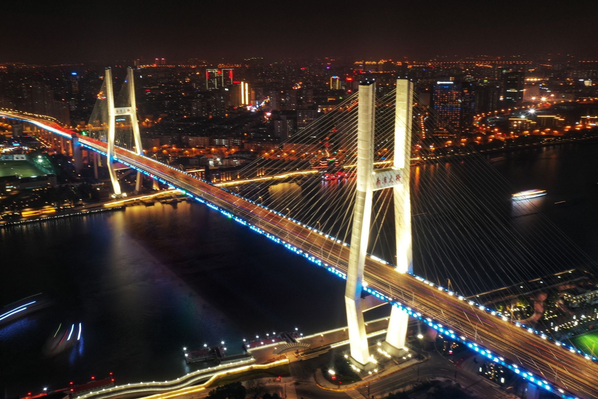 南浦大桥夜景拍摄高清图片下载-正版图片500363246-摄图网