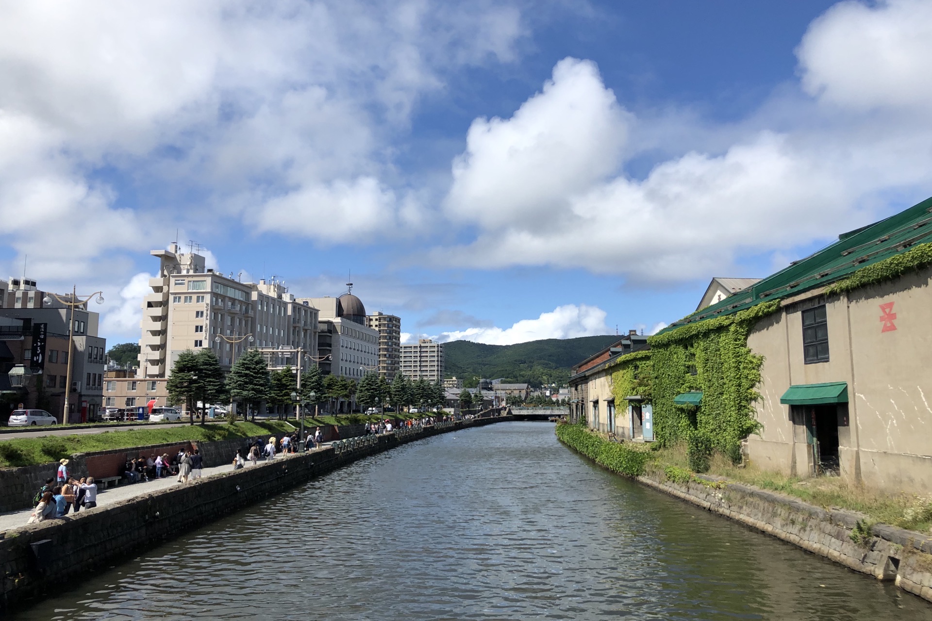 【携程攻略】小樽小樽运河景点,小樽运河兴建于1923年,当时全长1314米