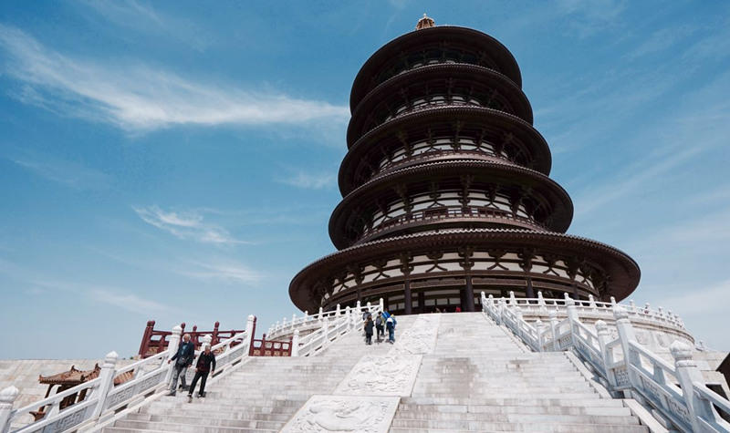 明堂景區,是隋唐洛陽城國家遺址公園的一期建築.