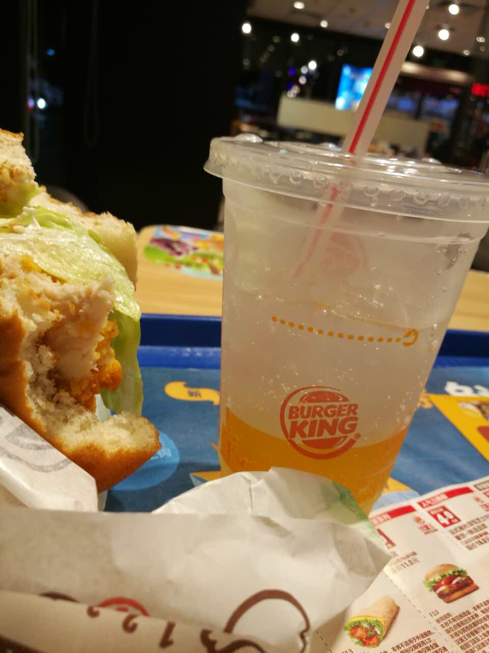 2021汉堡王(深圳坪地宜城广场店)美食餐厅,经常光顾了,饮料三分之一的