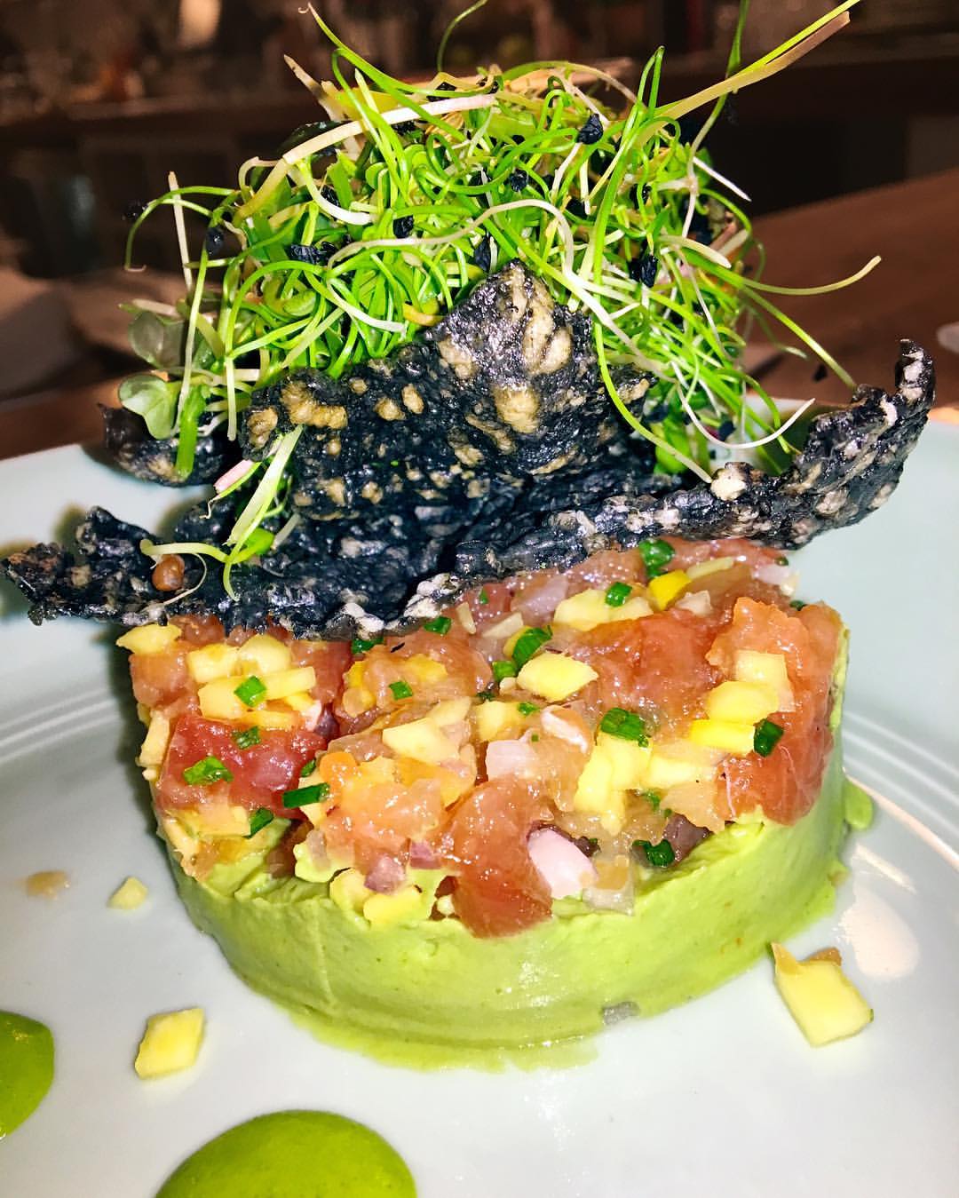 the tuna tartare is delicious. the chefs are ar.