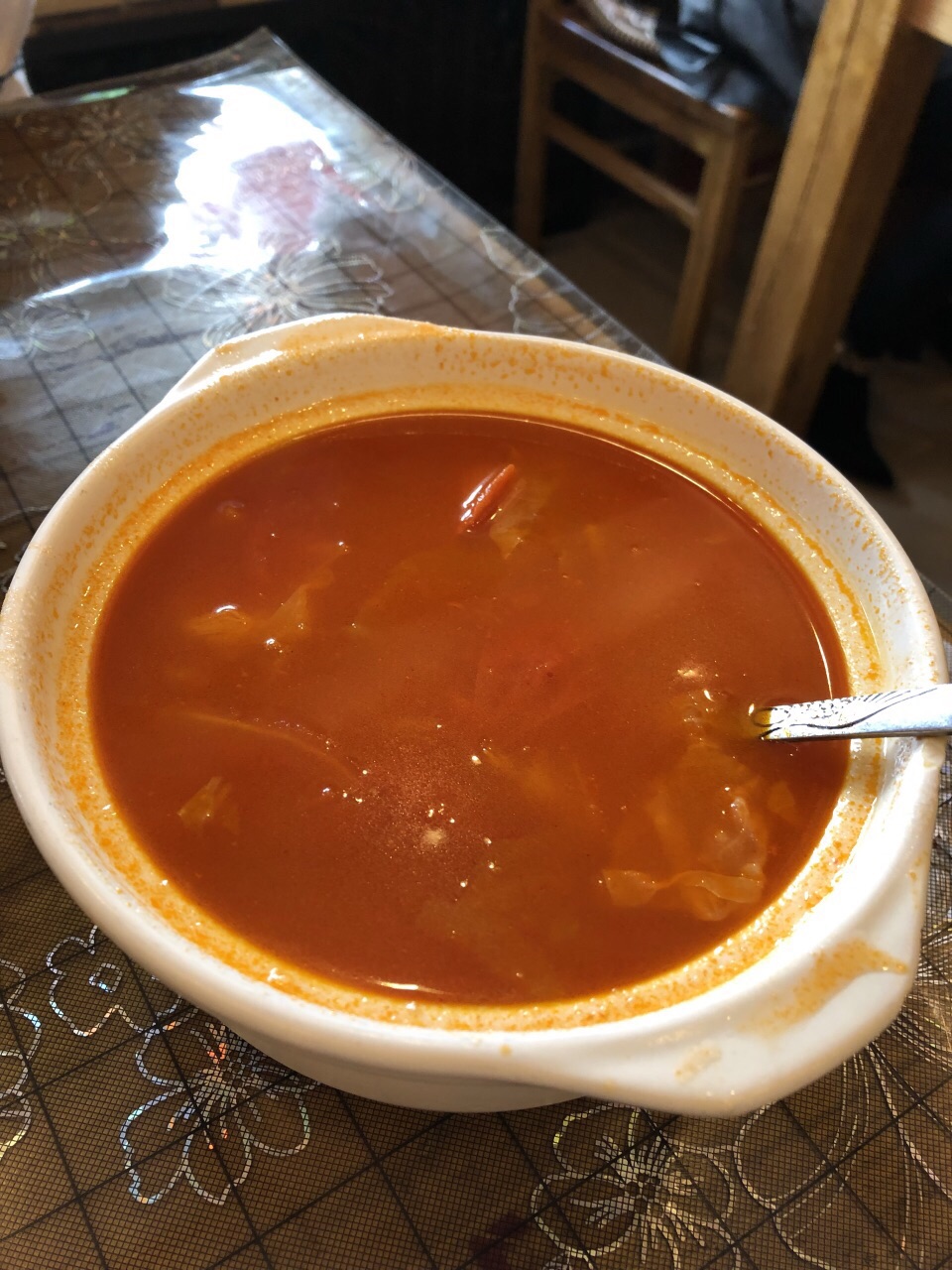 苏伯汤毛毛熏肉的苏伯汤真是好喝啊里面的食材都炖的酥软适合牙口不好