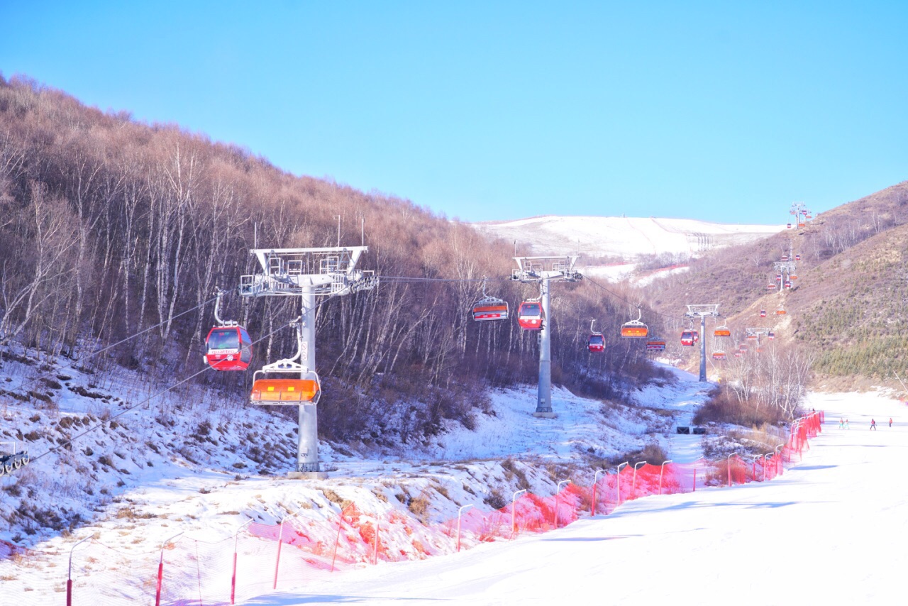 云顶滑雪场雪道图片