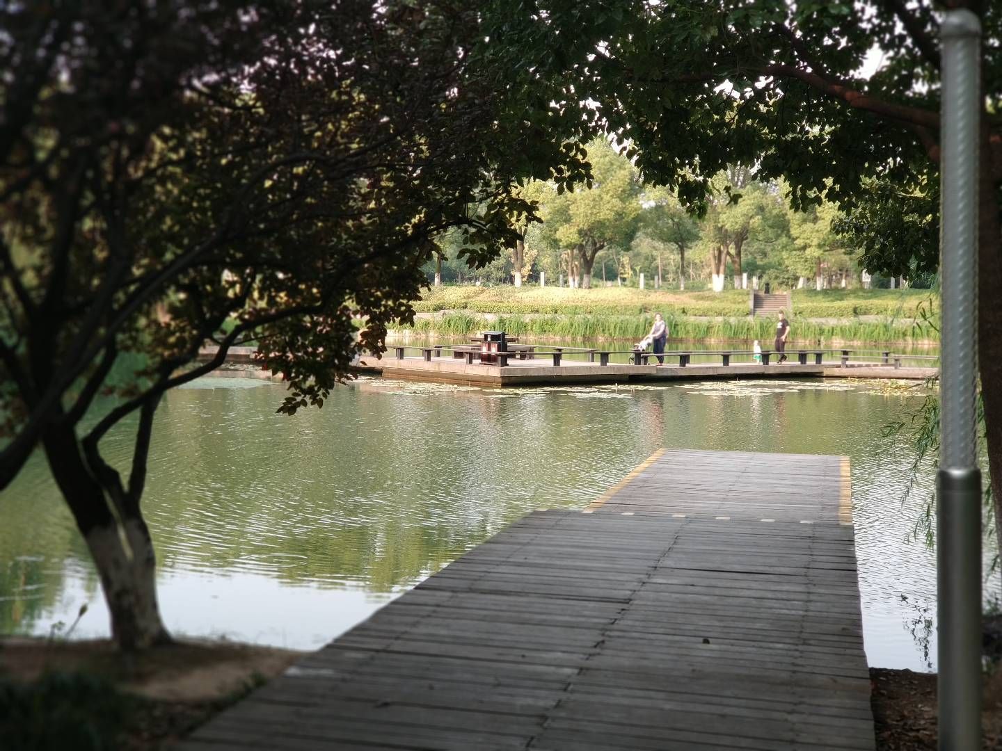 黃山湖風景區,位於江陰軍事博物館附近,是一家免費的人工湖公園,這個