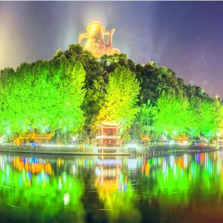 湄潭茶壶 夜景图片