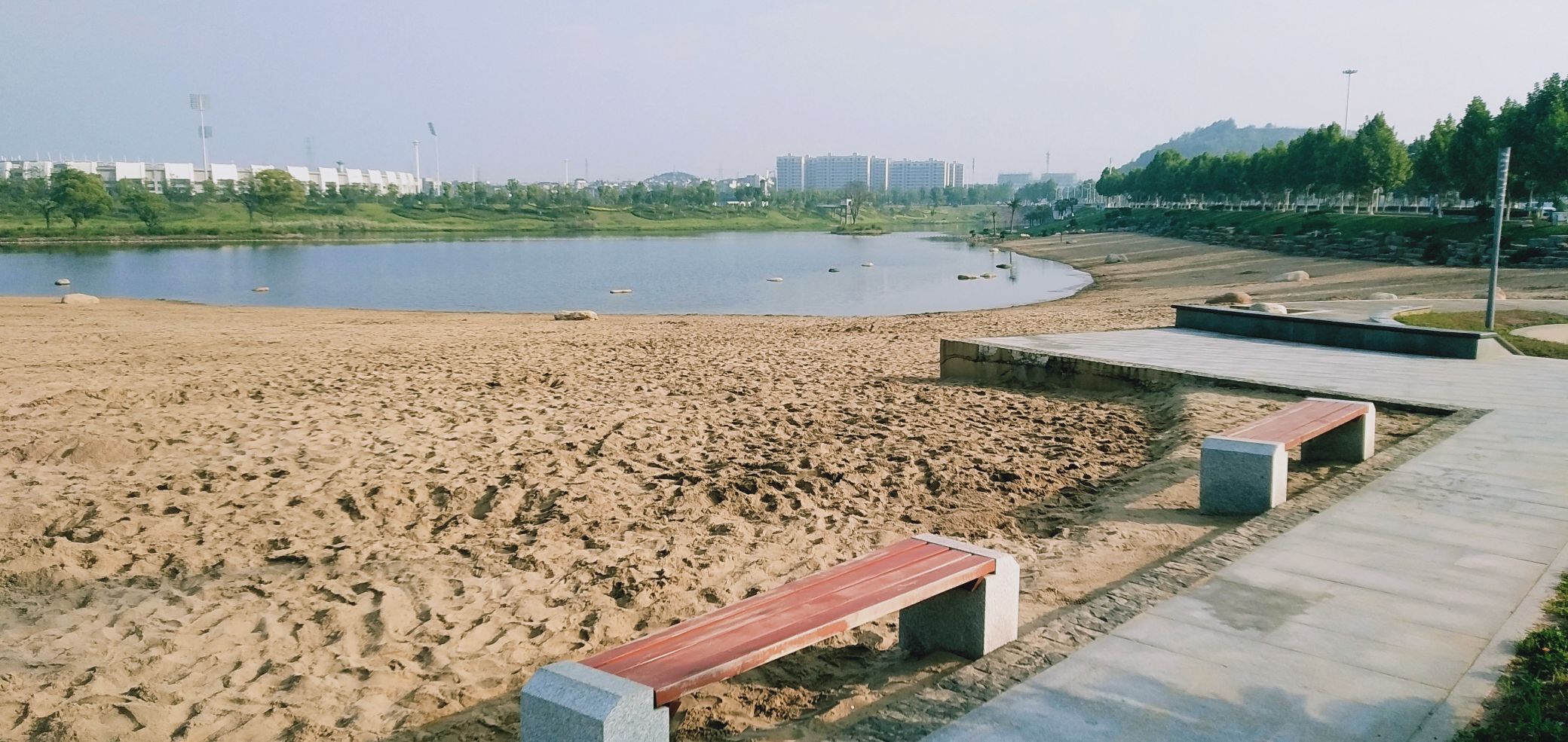 景德镇西河湾沙滩公园图片