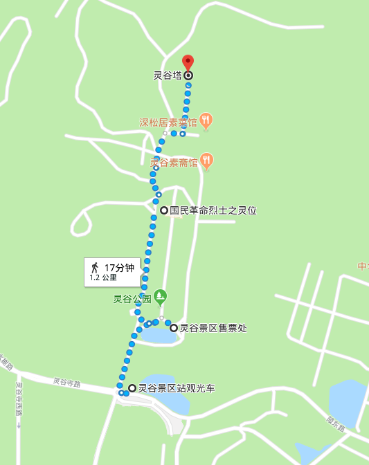 灵谷寺景区地图图片