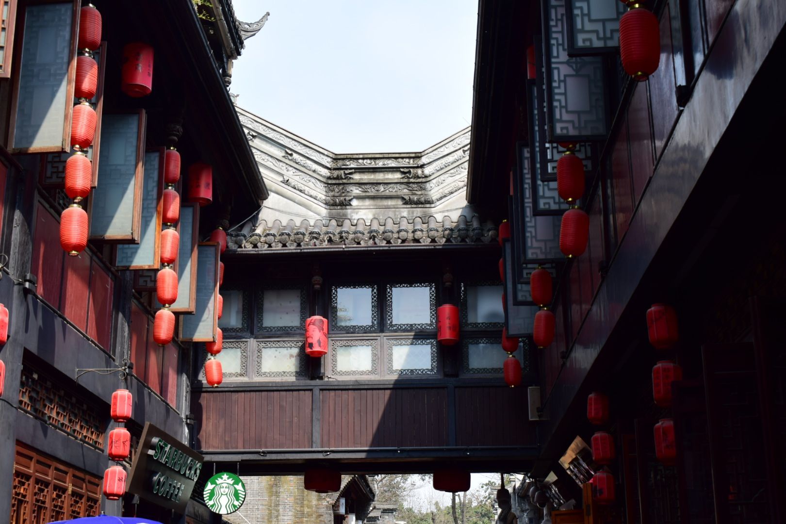 锦里古街建筑,住宿,夜景_大山谷图库