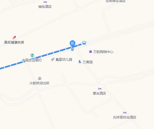 昆明大板桥村离地铁福德站多远?咋去?