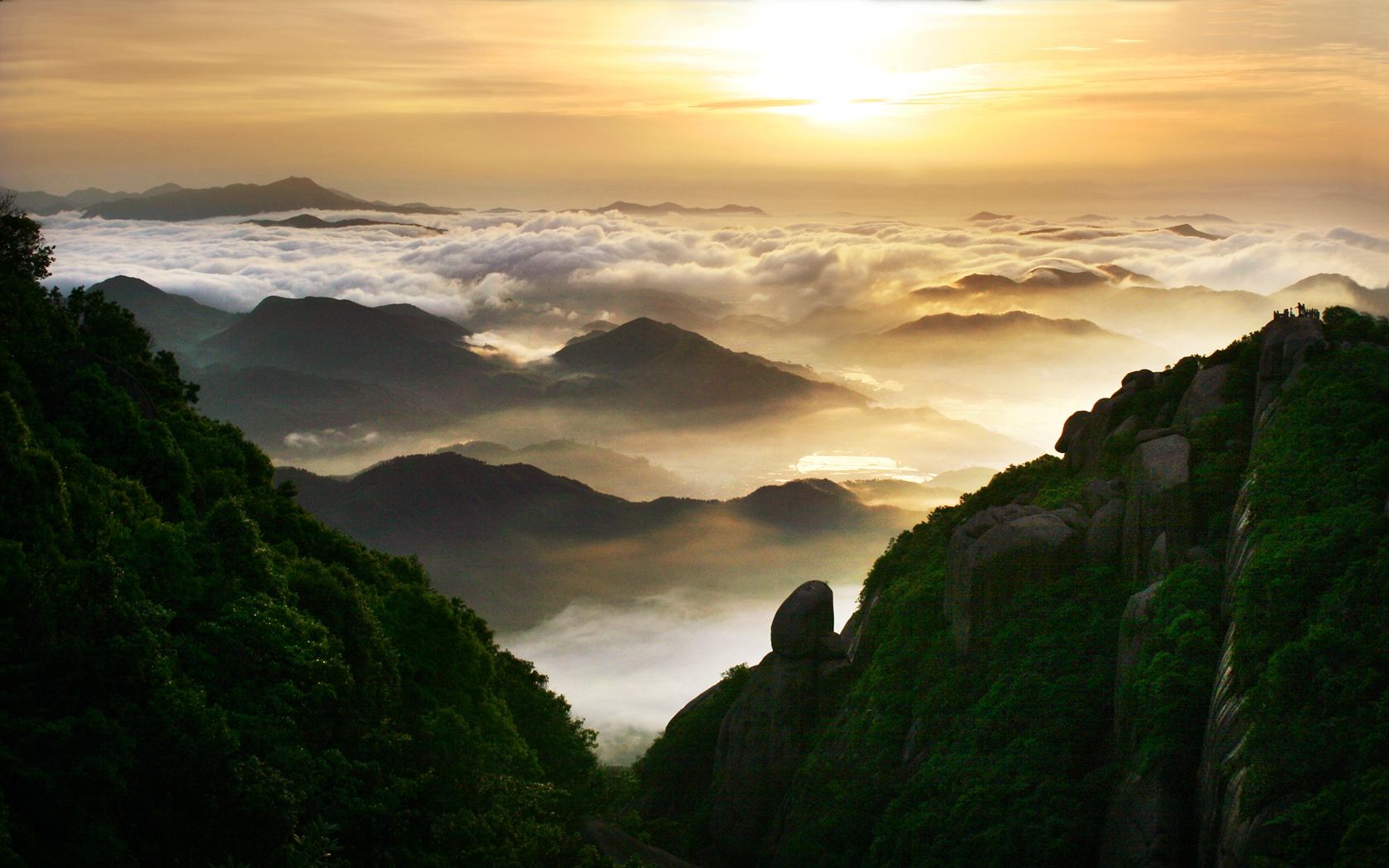 海上仙都--太姥山,中国海滨最美的山,福建福鼎,绿雪芽