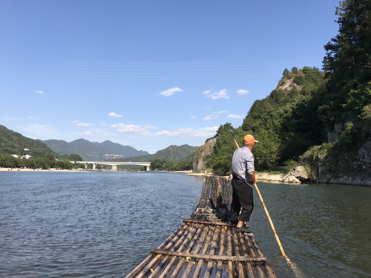 楠溪江甸園竹筏漂流