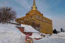 乌兰乌德最大的藏传佛教的寺庙，冲着普京大帝去过的地儿，一到乌兰乌德就去打了个卡哈。寺庙后面有一大篇森