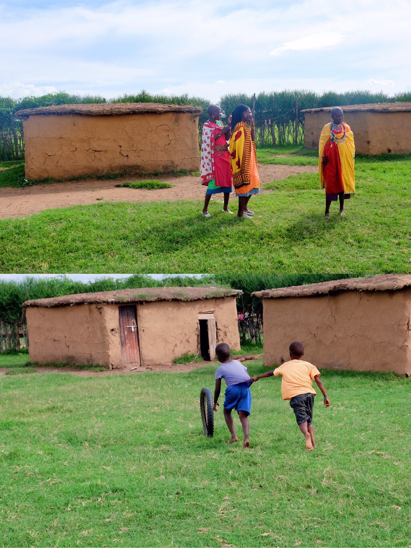 肯尼亚马赛村落