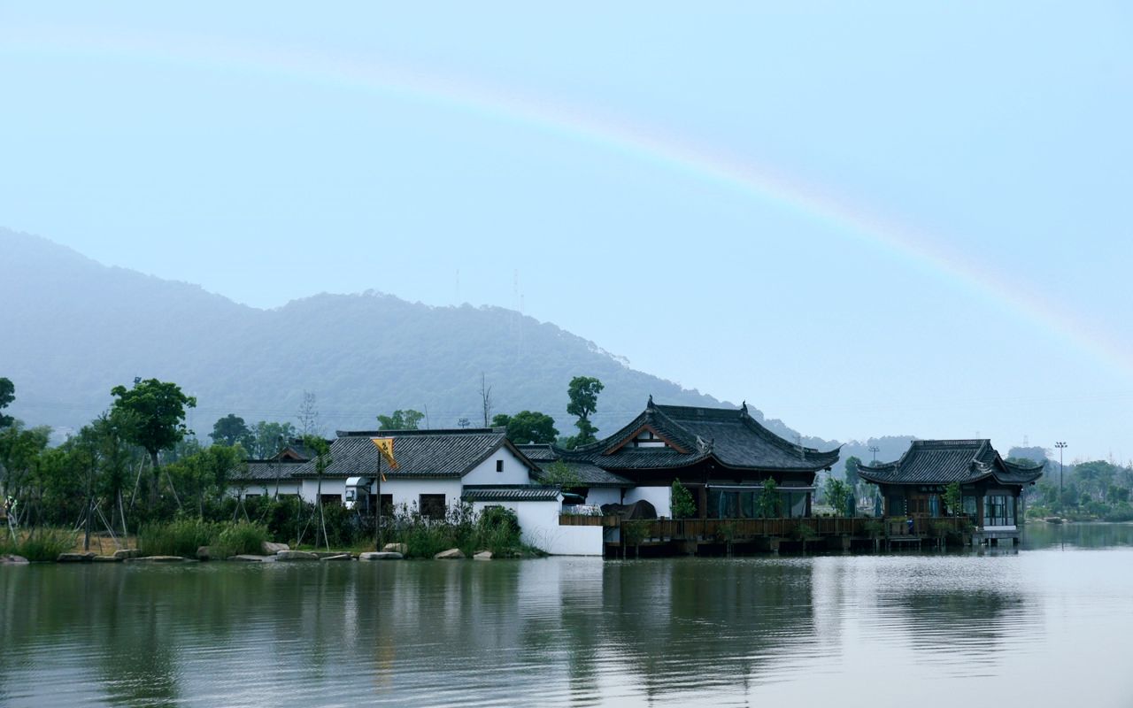 湘湖八景图片