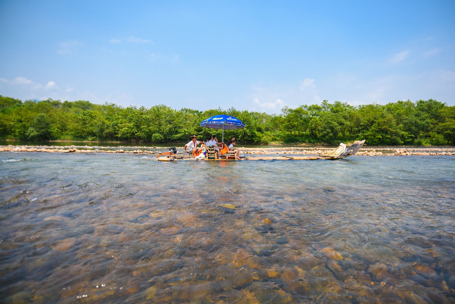 楠溪江甸园竹筏漂流