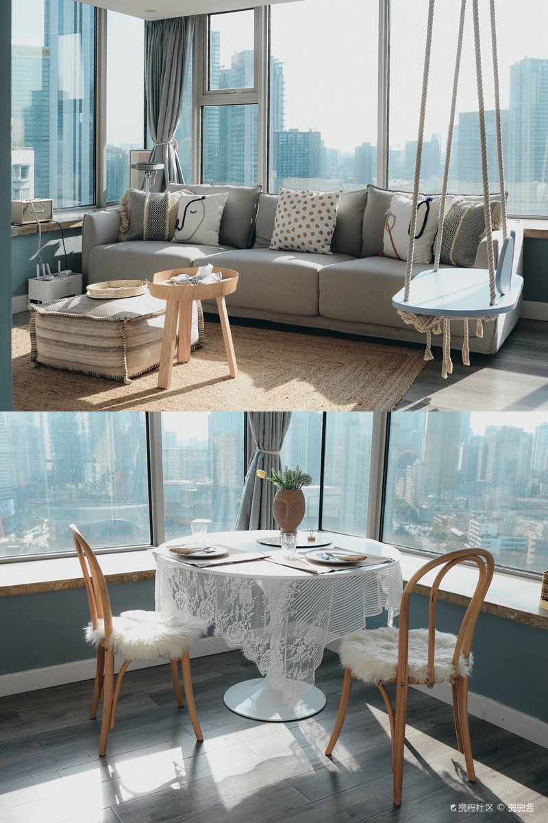 弱弱酱成都 | 莫兰迪美学民宿 高-成都朗御御阁公寓自由行笔记-旅游