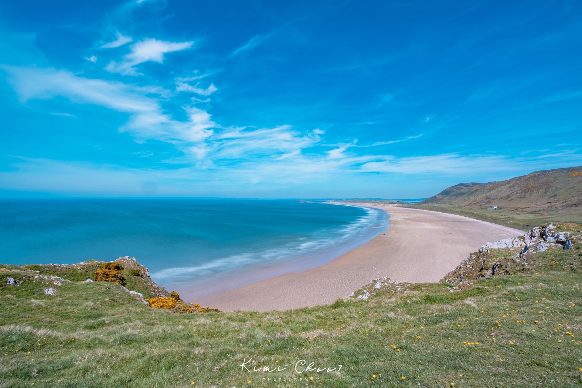 海滩——罗西里湾

   天鹅海斯旺西边的