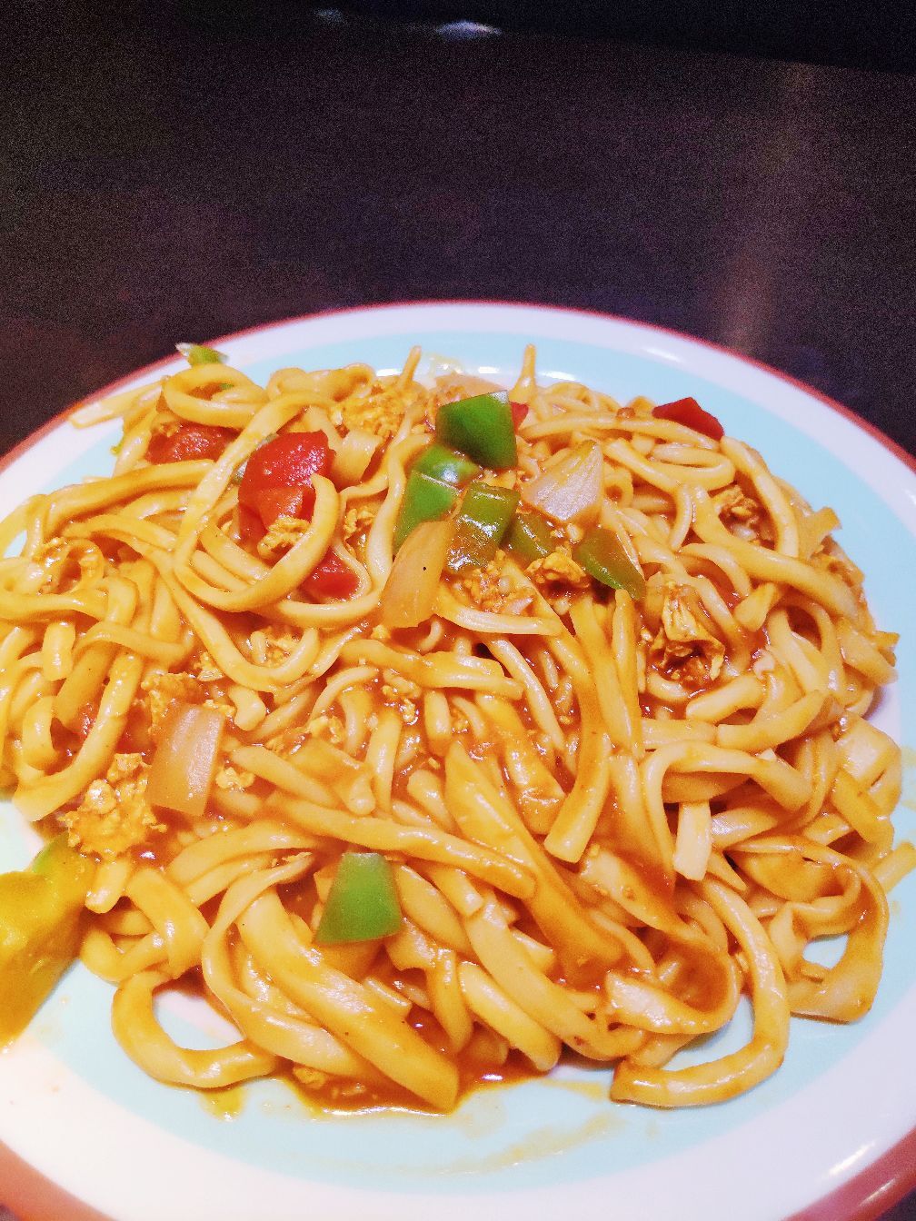 

番茄 鸡蛋 拉条子,爱吃面的山西胃,同样喜欢这