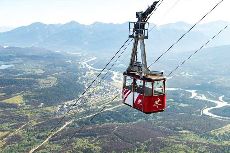 乘加拿大最高缆车欣赏贾斯珀全景07