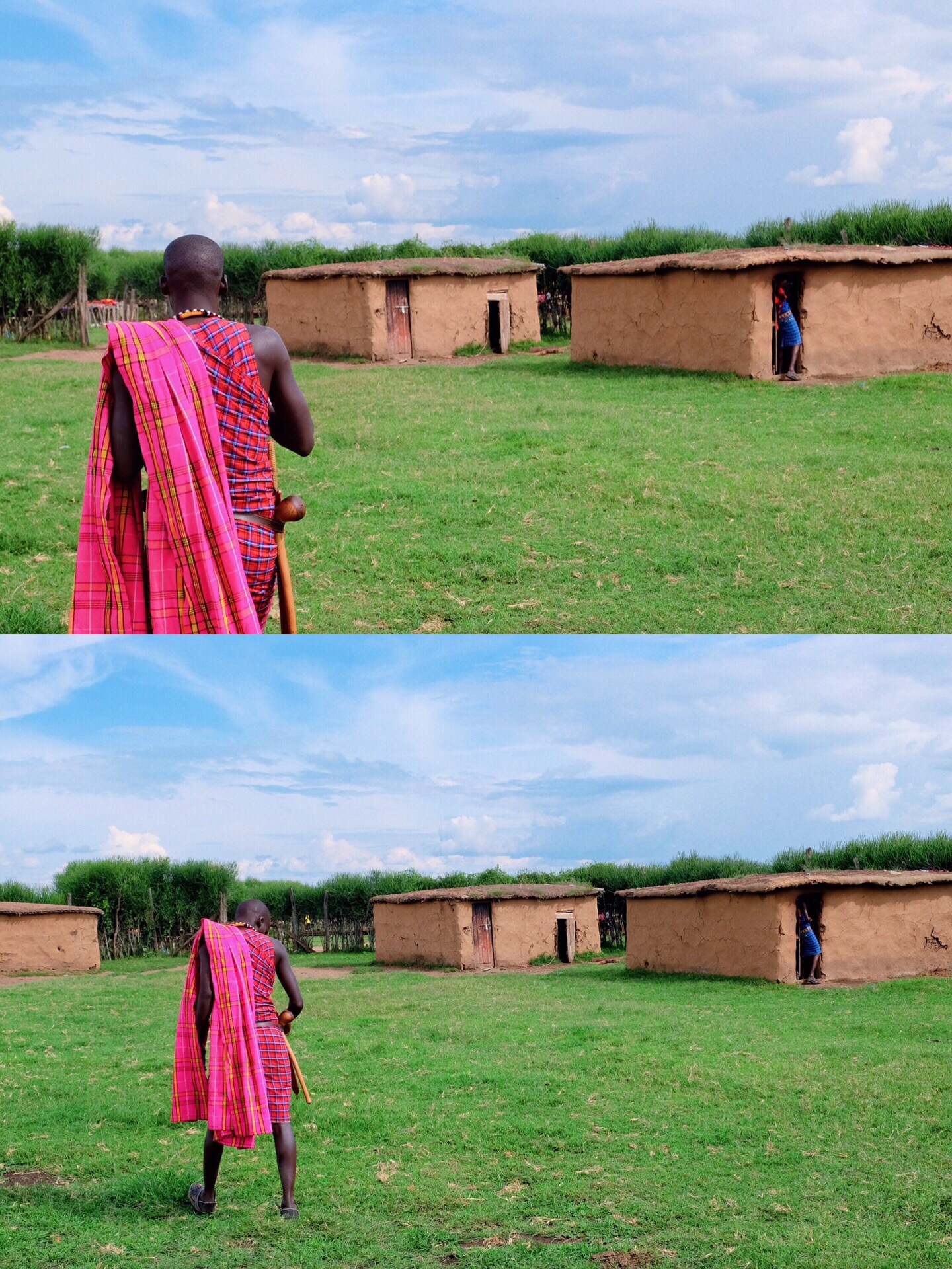 肯尼亚马赛村落