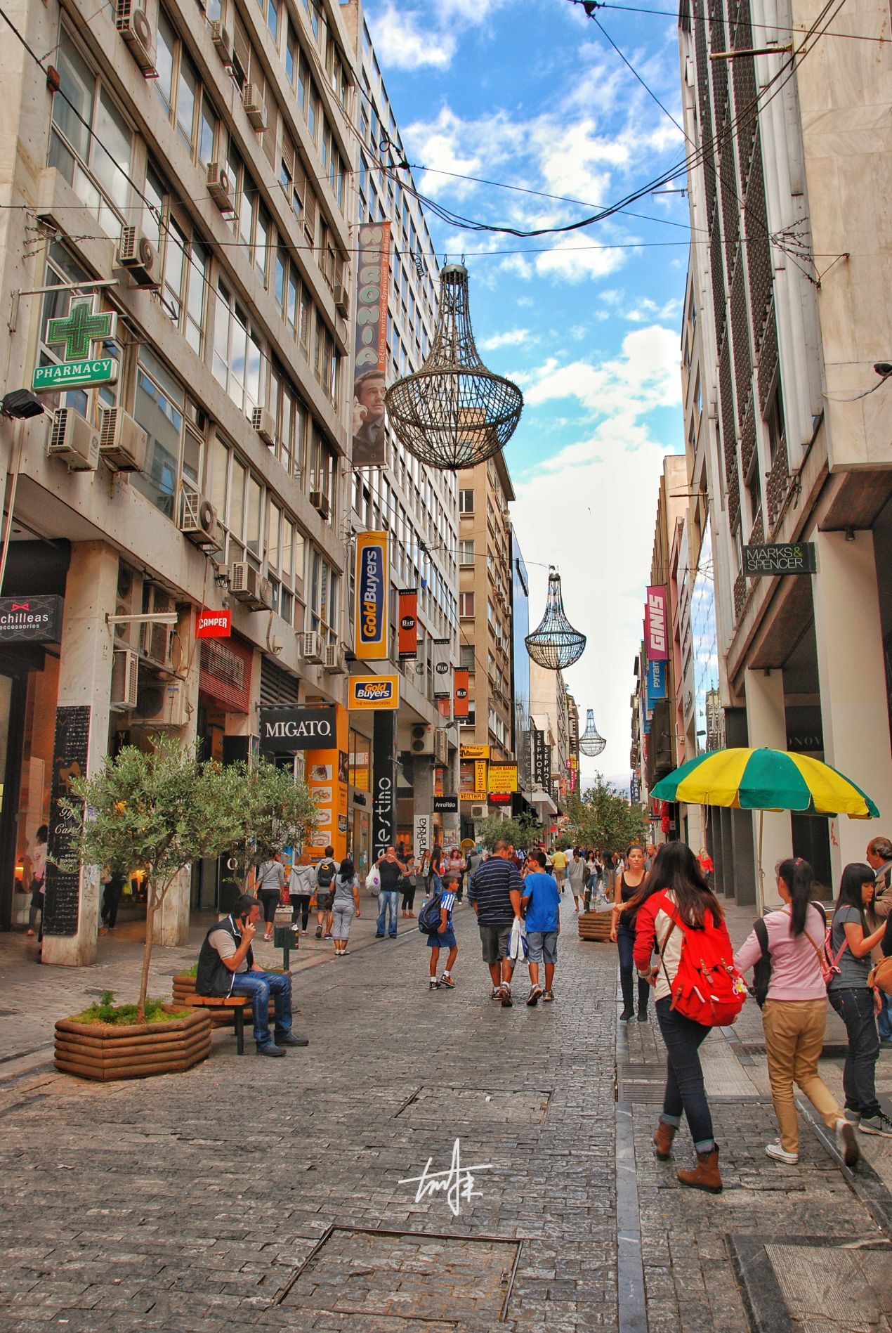 ermou street购物街