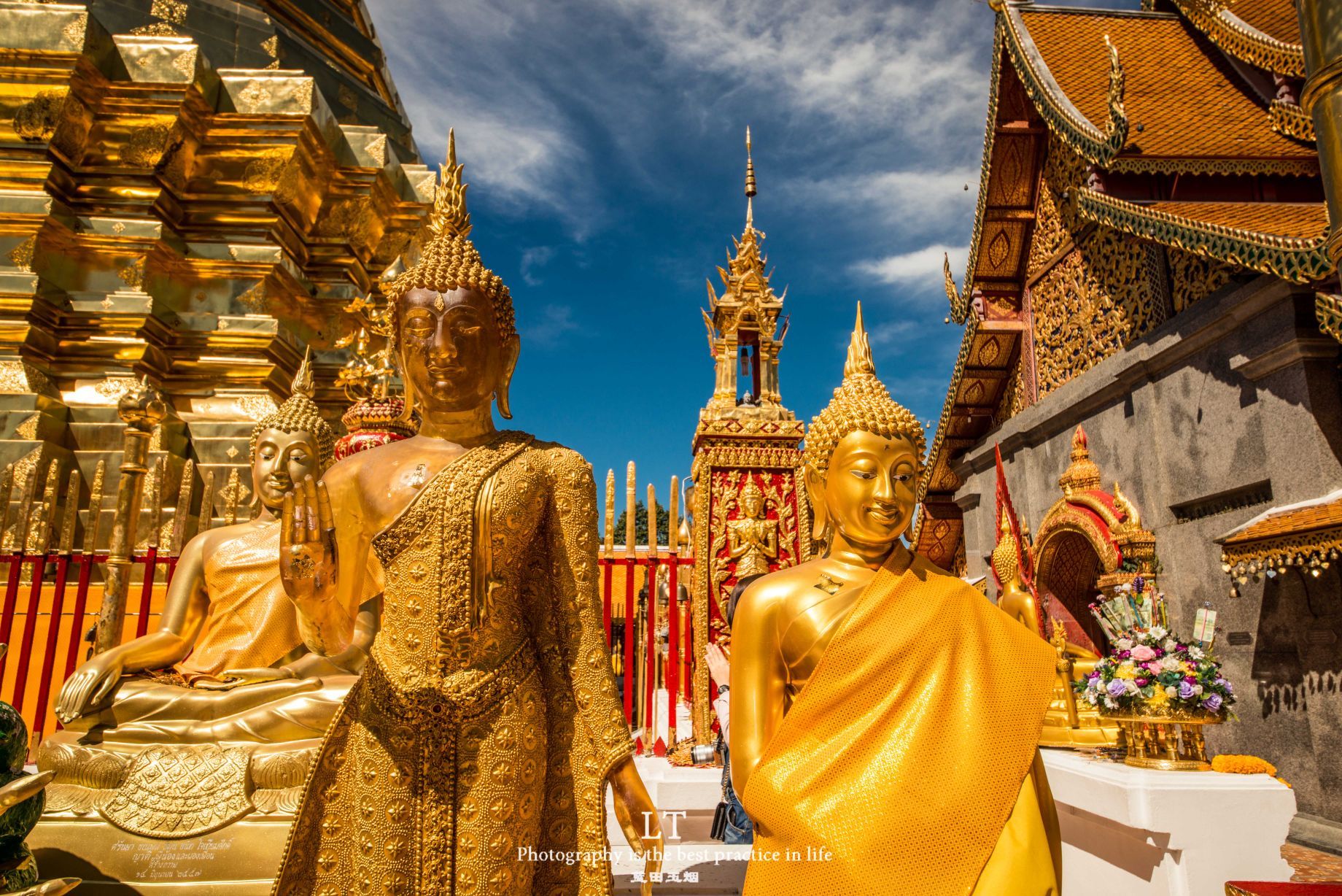 【携程攻略】清迈双龙寺景点,世界上最金碧辉煌的寺庙,那就是泰国清迈