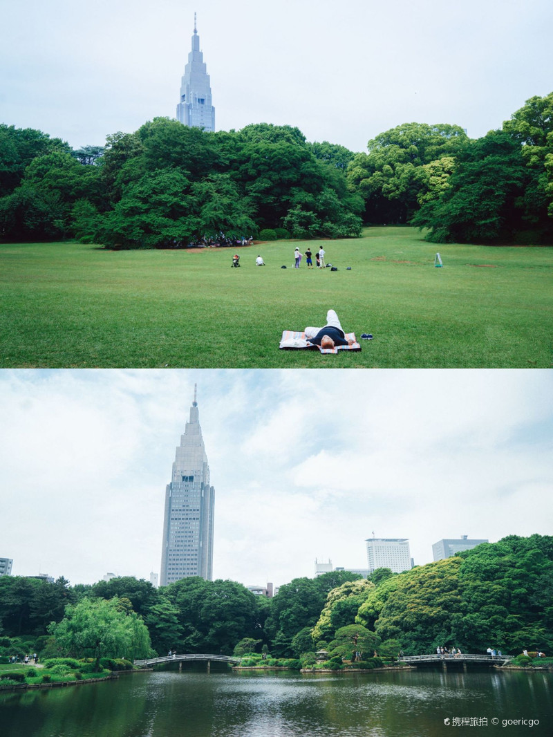 新宿御苑之行 东京之行 携程旅拍