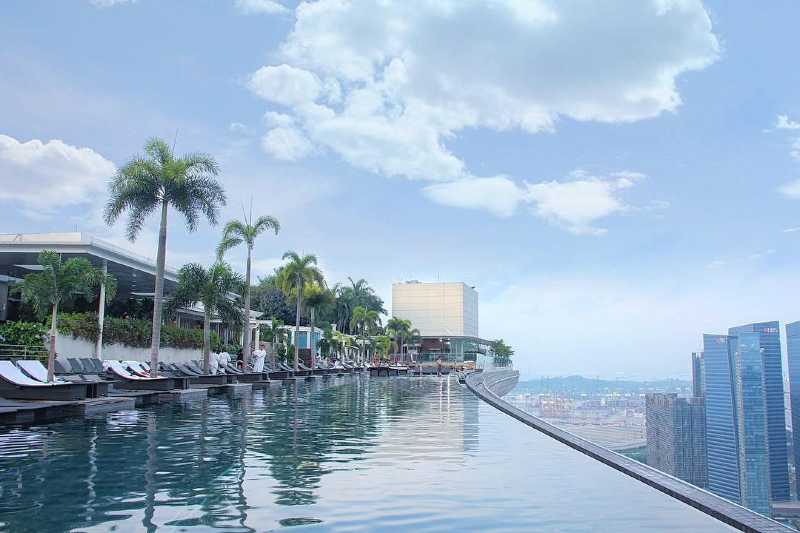 新加坡金沙酒店57层无边泳池