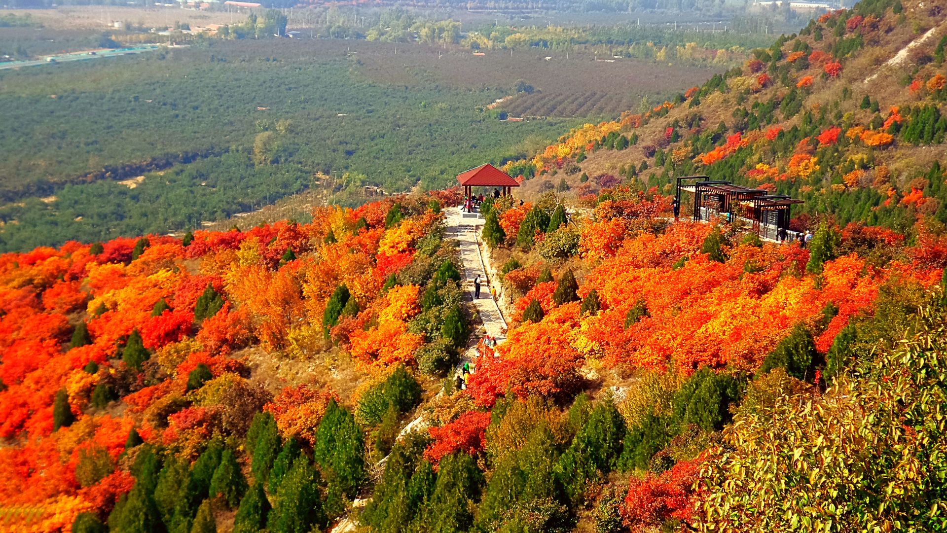 【携程攻略】北京舞彩浅山滨水国家登山步道景点,今年秋天又去了一趟