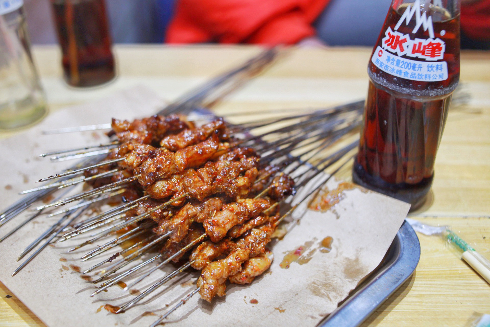 【携程美食林】西安马乐烤肉餐馆,原来想晚饭后去观摩大雁塔音乐喷泉