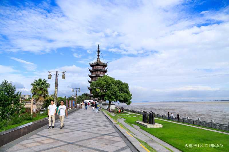 钱塘江位于我国浙江省,最终注入-观潮胜地公园自由行笔记-旅游景点