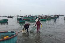 报了新咖啡的美奈一日游。美奈渔村是第三站，海边有点乱糟糟，到处都是打渔归来的渔民和分捡收拾海产品的妇