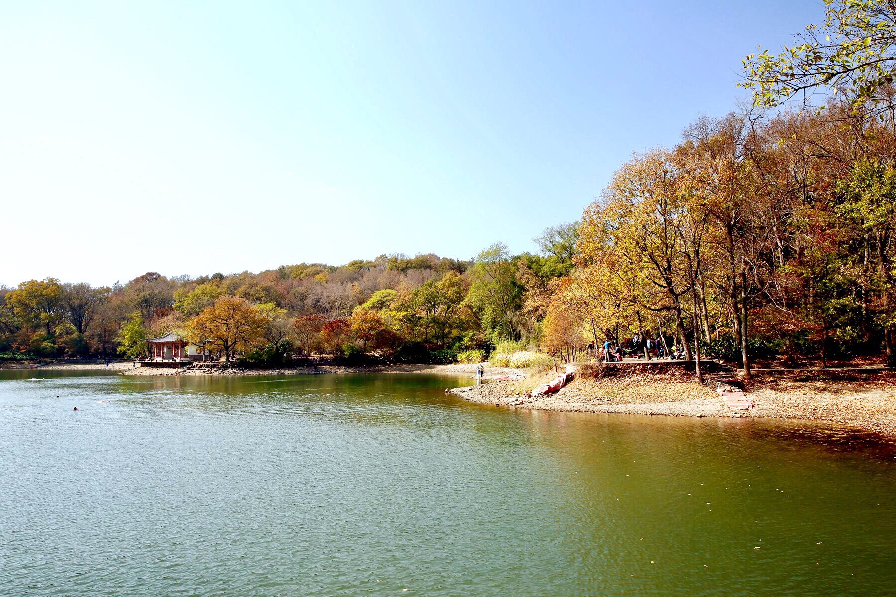 紫霞湖风景图片图片