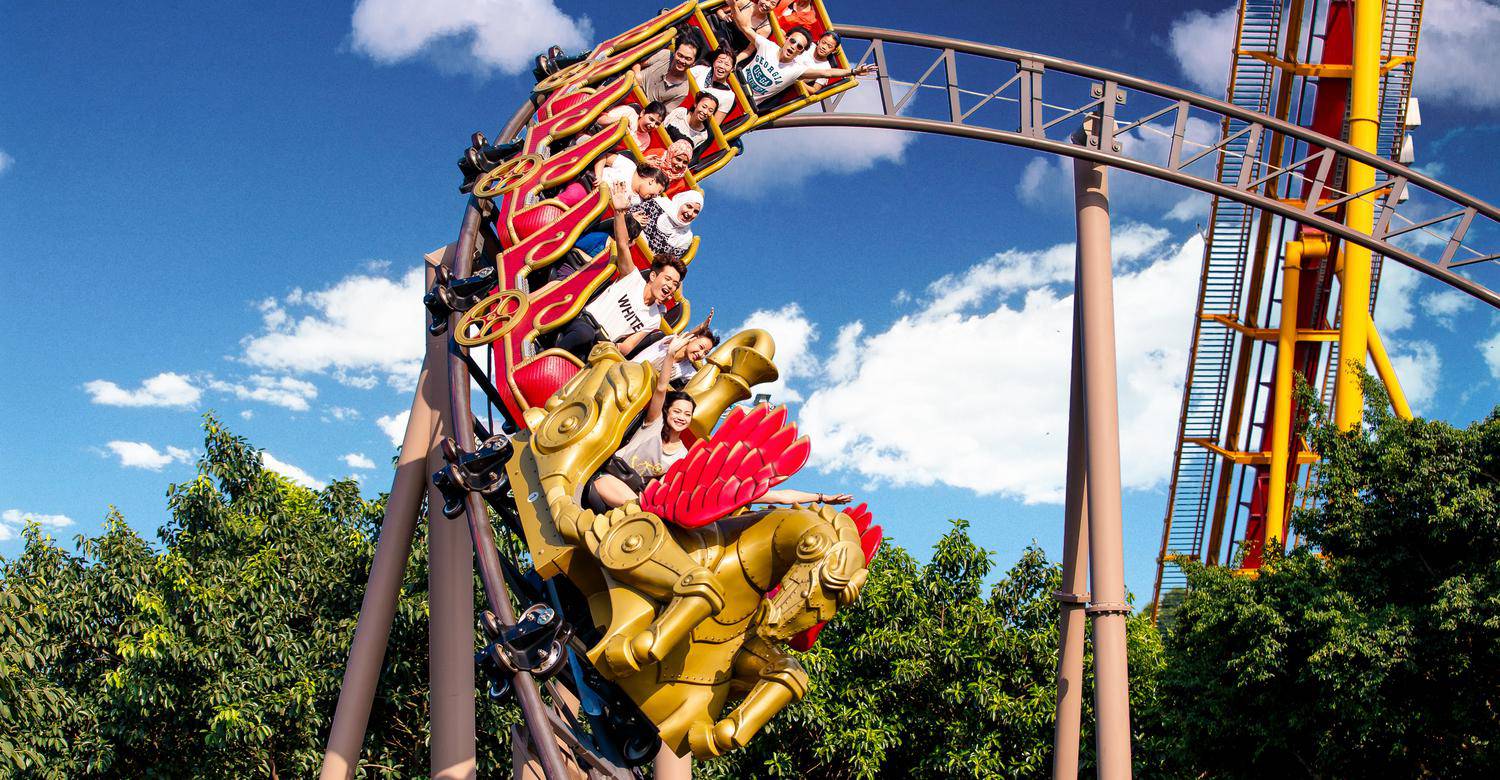 飞马家庭过山车 直线距离 100m