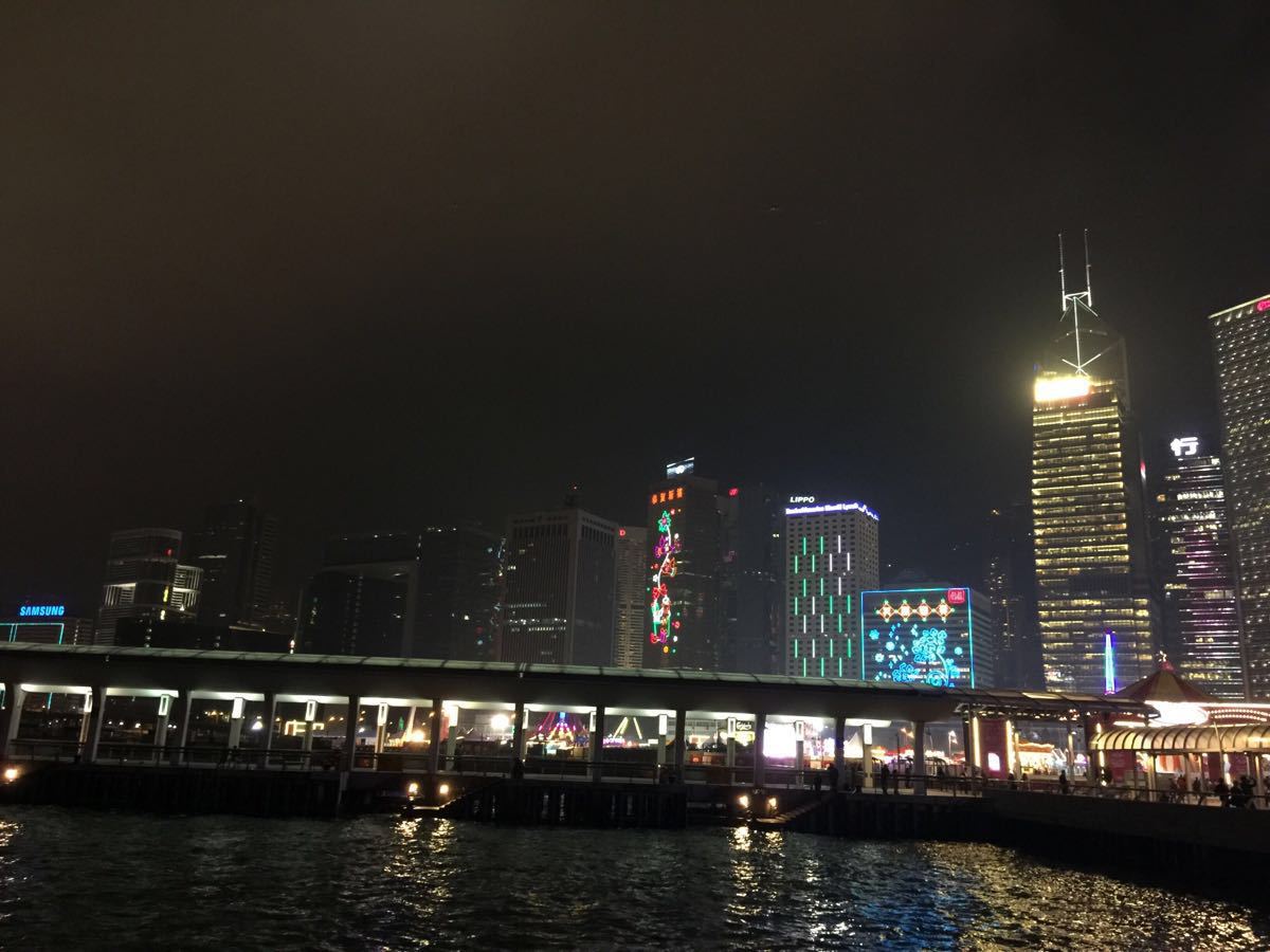 香港湾仔夜景图片