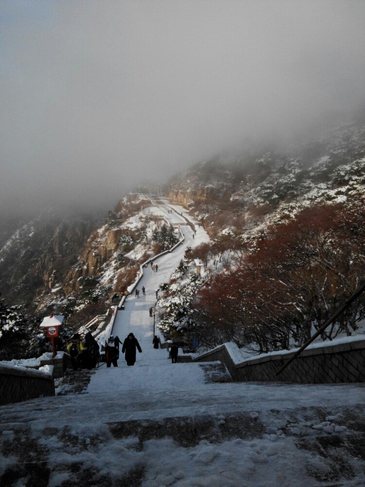 十八盘 雪景图片