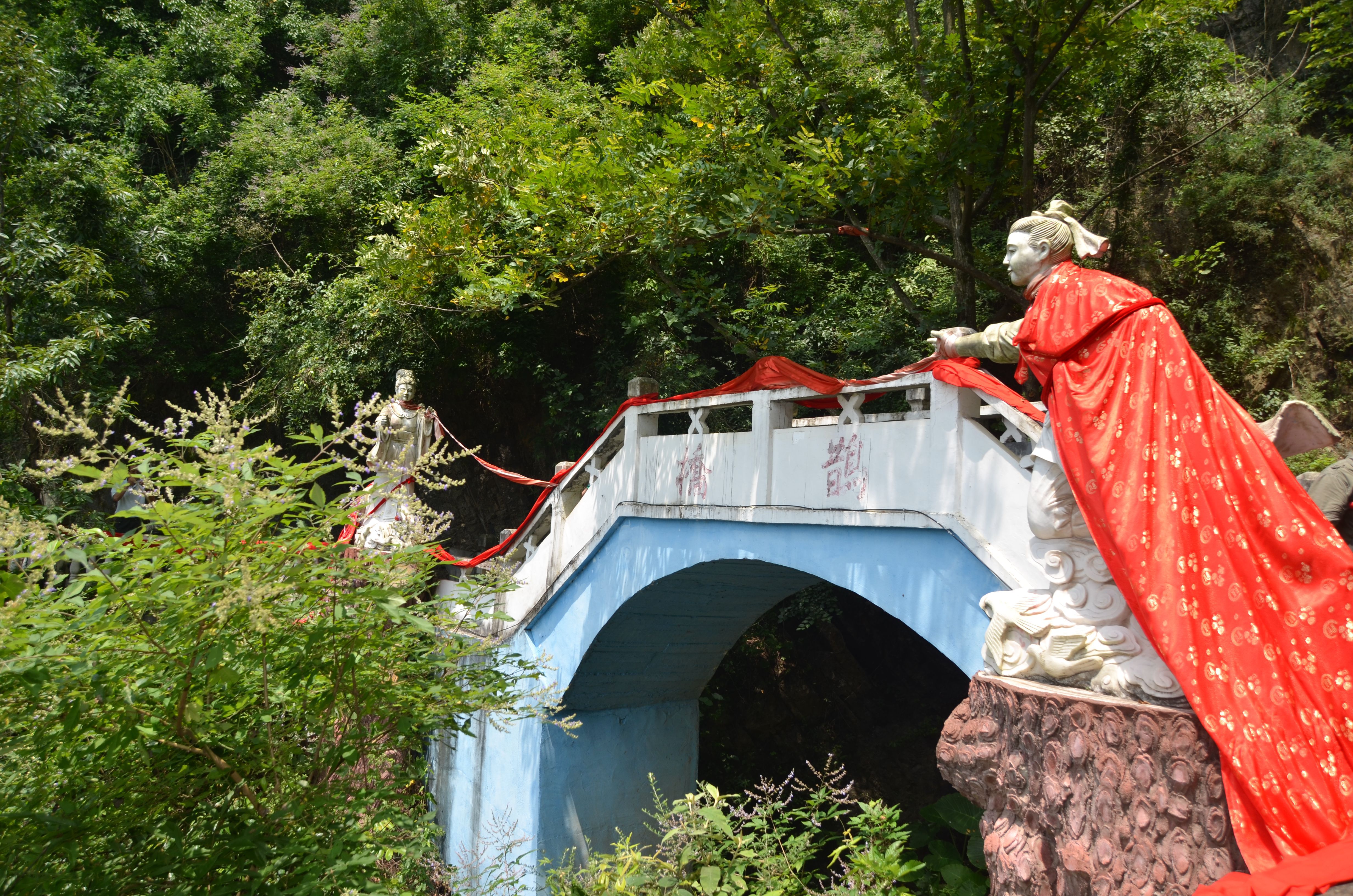  鵲橋,回來看照片才看到牛郎織女