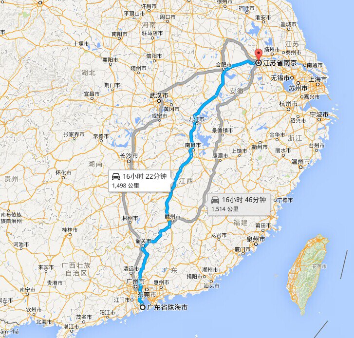从珠海到南京自驾路线边走边玩,什么路线最好?