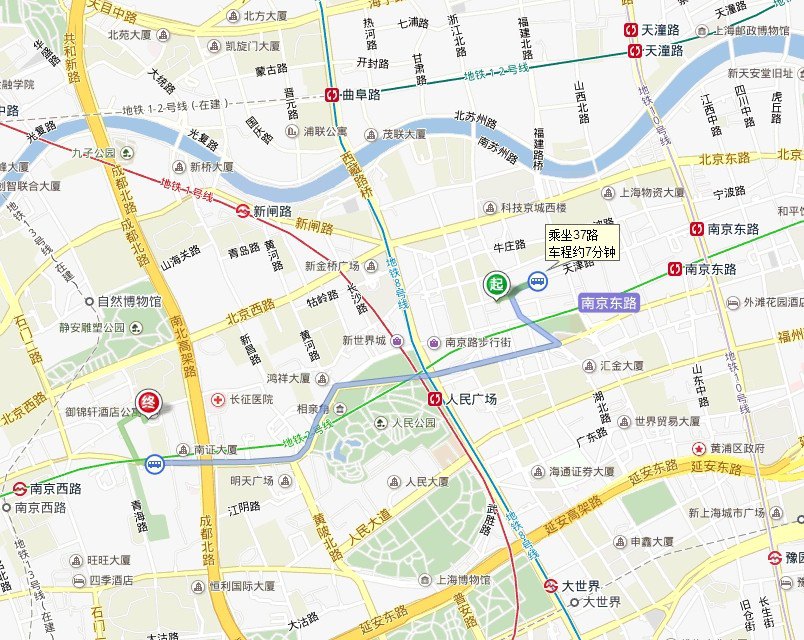 南京路步行街地图图片
