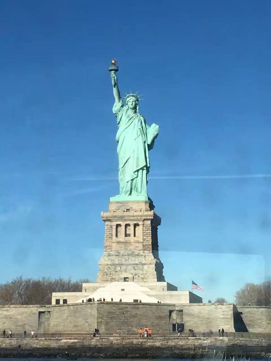 【携程攻略】纽约自由女神像景点,来美国两年了才去纽约的stature of