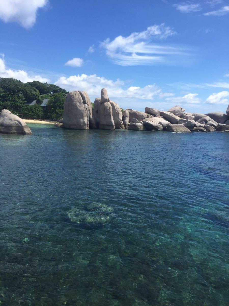 【携程攻略】娱乐点,玻璃海里面浮潜的感受简直太棒 如此蓝的天 如此