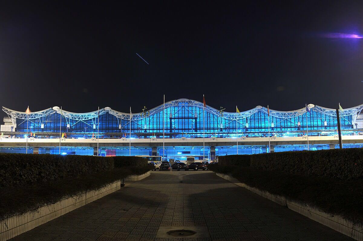 南京机场夜景图片