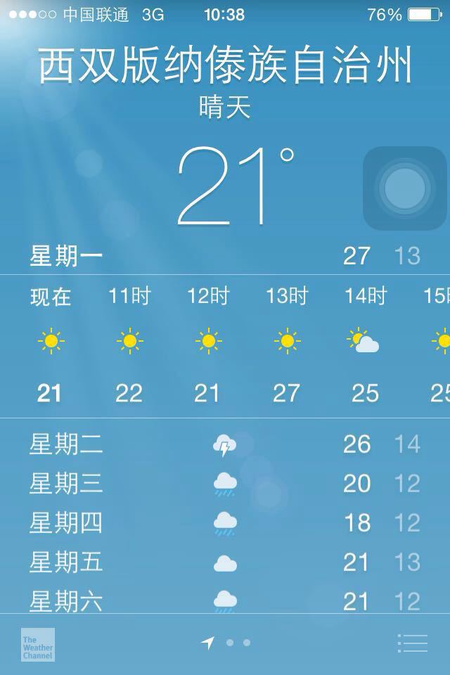 1月初去西双版纳是什么天气?